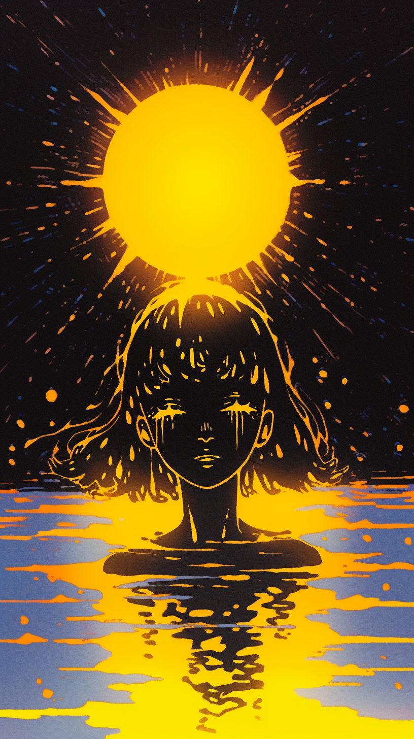 amber reflections